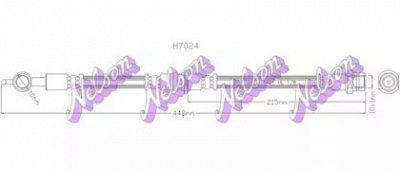 KAWE h7024 -  Тормозной шланг