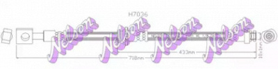 KAWE h7036 -  Тормозной шланг