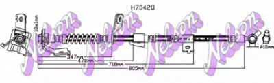 KAWE h7042q -  Тормозной шланг