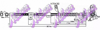 KAWE h7043q -  Тормозной шланг