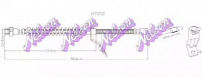 KAWE h7052 -  Тормозной шланг