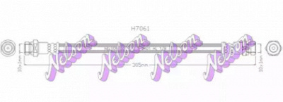 KAWE h7061 -  Тормозной шланг