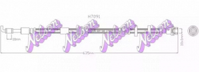 KAWE h7091 -  Тормозной шланг