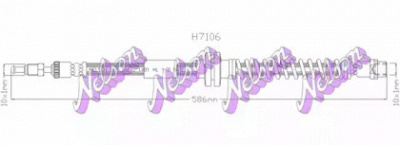 KAWE h7106 -  Тормозной шланг