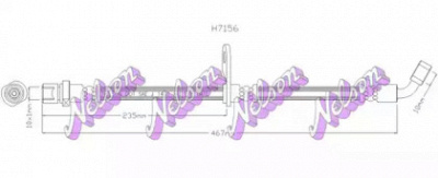 KAWE h7156 -  Тормозной шланг
