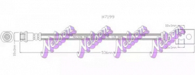 KAWE h7199 -  Тормозной шланг