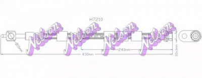 KAWE h7210 -  Тормозной шланг