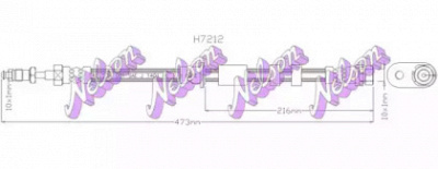KAWE h7212 -  Тормозной шланг