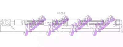 KAWE h7214 -  Тормозной шланг