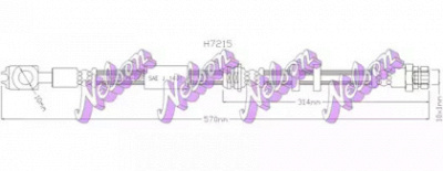 KAWE h7215 -  Тормозной шланг