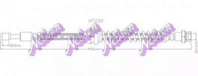 KAWE h7220 -  Тормозной шланг