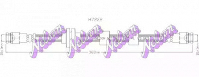 KAWE h7222 -  Тормозной шланг