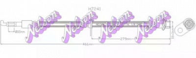 KAWE h7241 -  Тормозной шланг