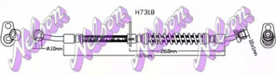 KAWE h7318 -  Тормозной шланг