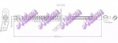 KAWE h7331 -  Тормозной шланг