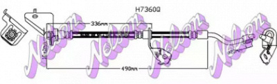 KAWE h7360q -  Тормозной шланг