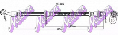 KAWE h7382 -  Тормозной шланг