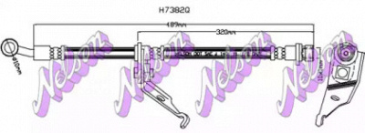 KAWE h7382q -  Тормозной шланг