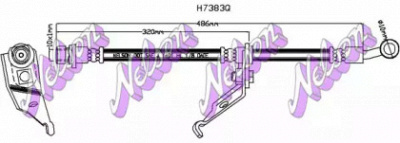 KAWE h7383q -  Тормозной шланг