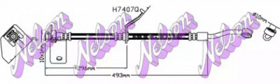 KAWE h7407q -  Тормозной шланг