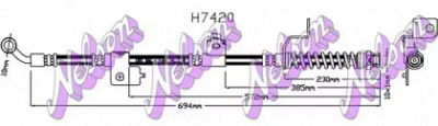 KAWE h7420 -  Тормозной шланг