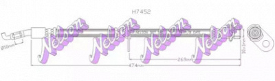 KAWE h7452 -  Тормозной шланг