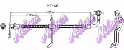 KAWE h7466 -  Тормозной шланг
