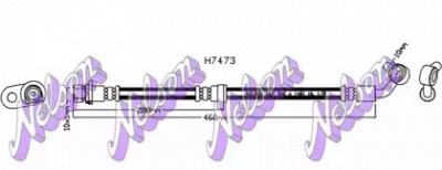 KAWE h7473 -  Тормозной шланг