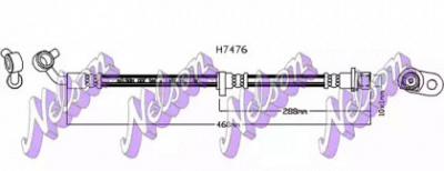 KAWE h7476 -  Тормозной шланг