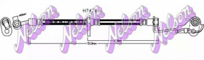 KAWE h7478 -  Тормозной шланг