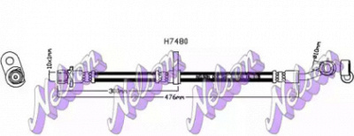 KAWE h7480 -  Тормозной шланг