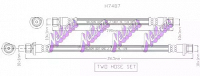 KAWE h7487 -  Тормозной шланг