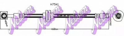 KAWE h7541 -  Тормозной шланг