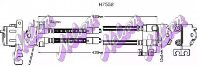 KAWE h7552 -  Тормозной шланг