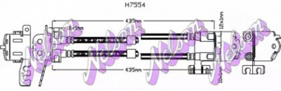 KAWE h7554 -  Тормозной шланг