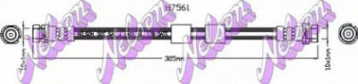 KAWE h7561 -  Тормозной шланг