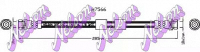 KAWE h7566 -  Тормозной шланг
