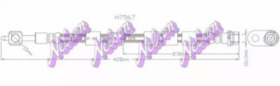 KAWE h7567 -  Тормозной шланг