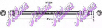 KAWE h7616 -  Тормозной шланг