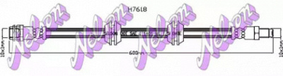 KAWE h7618 -  Тормозной шланг