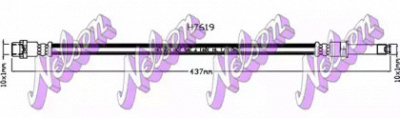 KAWE h7619 -  Тормозной шланг
