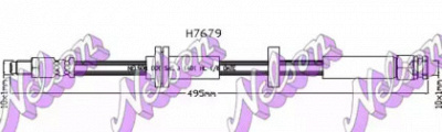 KAWE h7679 -  Тормозной шланг