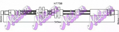 KAWE h7758 -  Тормозной шланг