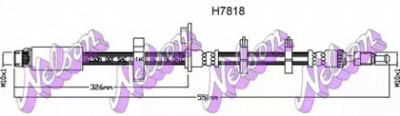 KAWE h7818 -  Тормозной шланг