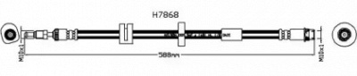 KAWE h7868 -  Тормозной шланг