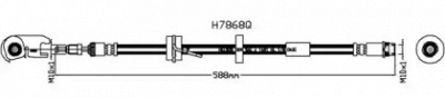 KAWE h7868q -  Тормозной шланг