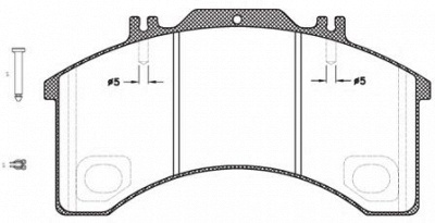 KAWE jca49730 -  Комплект тормозных колодок, дисковый тормоз