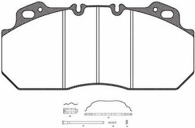 KAWE jca62230 -  Комплект тормозных колодок, дисковый тормоз