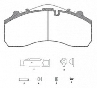 KAWE jca63720 -  Комплект тормозных колодок, дисковый тормоз