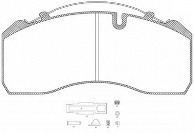 KAWE jca81480 -  Комплект тормозных колодок, дисковый тормоз